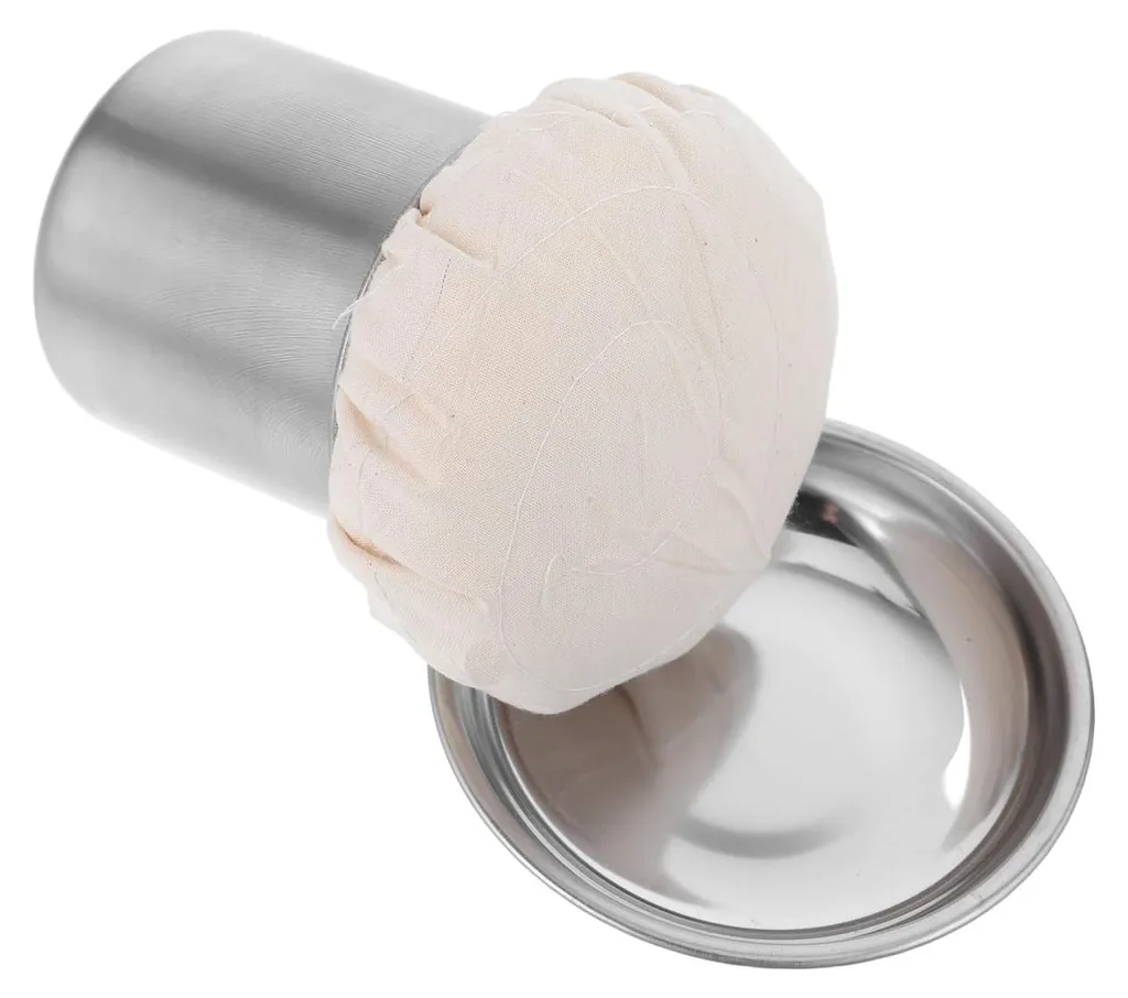 Pinceau à huile pour grillades et barbecue en inox robuste 9,5 x 9 cm