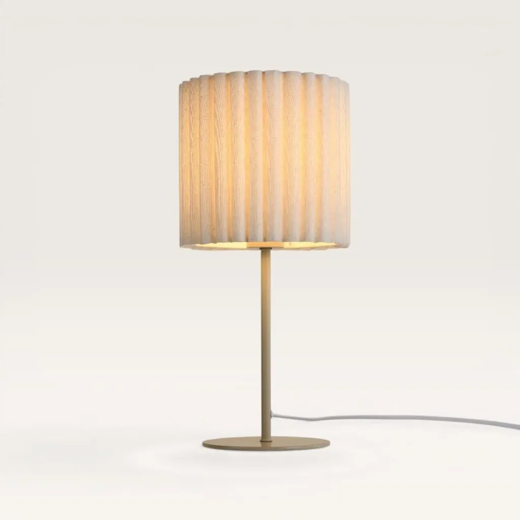 Lampe de Chevet Selyra pour Chambre et Bureau en Lin Blanc LUSENZ
