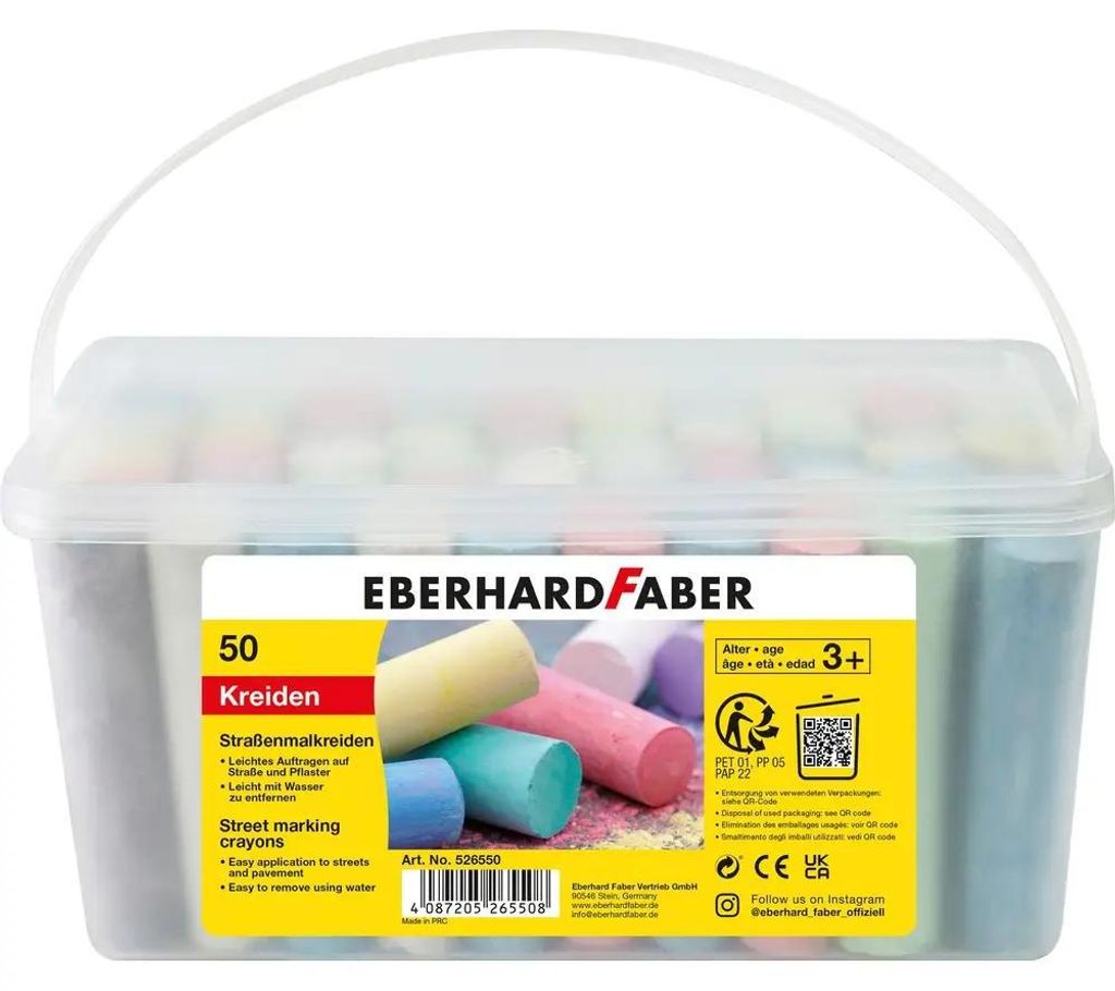 EBERHARD FABER kreda drogowa, różne kolory 50 szt. Zdjęcie produktu 