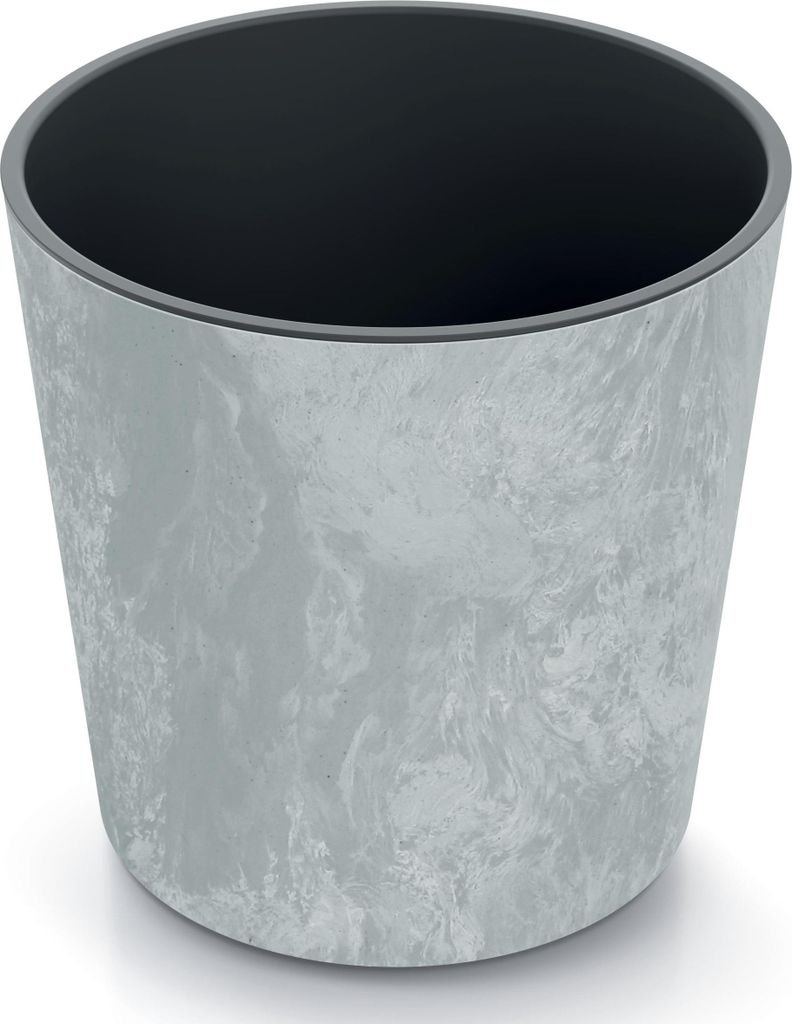 Runder Blumentopf URBI Round Beton Effect DURO250E, 25x25cm, Farbe Beton