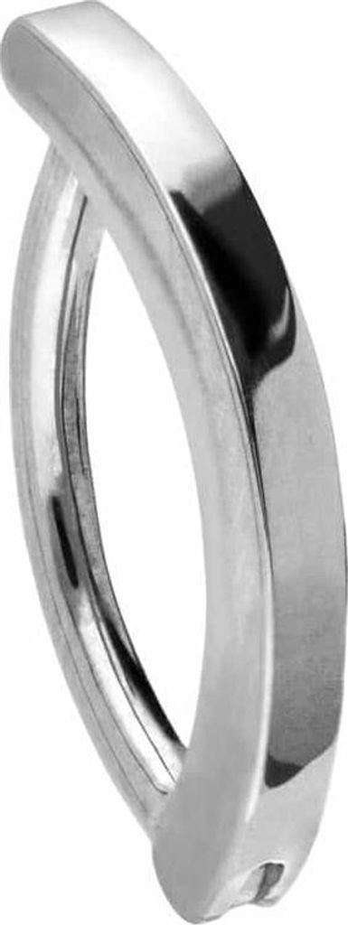 Ohrpiercing, Nasenpiercing, Septum Piercing Titan Bauchnabelclicker BOGEN Silber Stablänge: 12mm | Stabstärke: 1,6mm