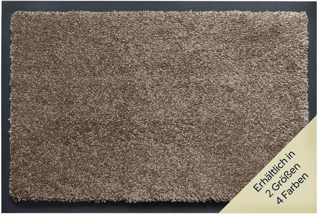 Primaflor Schmutzfangmatte PRINCESS - Camel - 60x80cm - 4 Farben & 2 Größen - Strapazierfähige Türmatte, Rutschfester Türvorleger, Sauberlaufm...