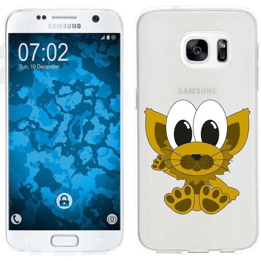 PhoneNatic Case kompatibel mit Samsung Galaxy S7 Silikon-Hülle Cutiemals M7
