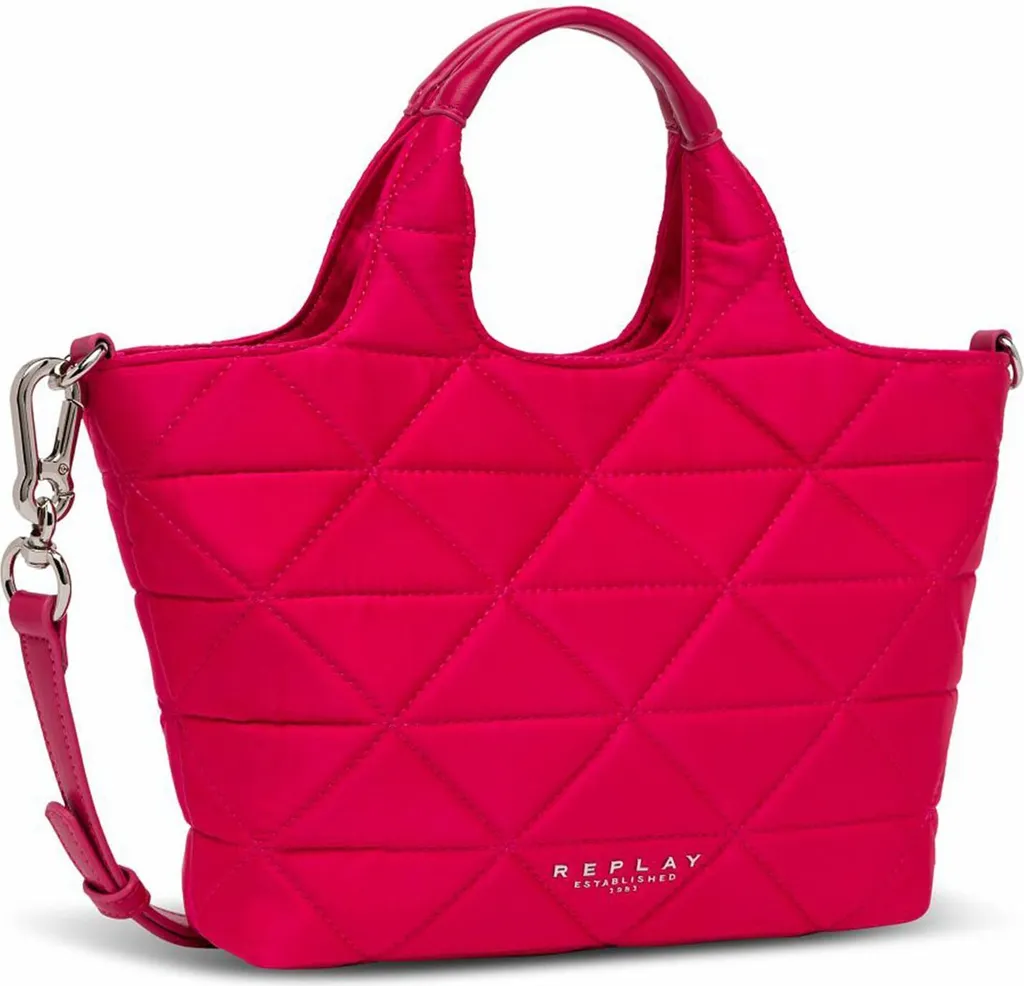 Sac shopper REPLAY fuxia rose : fini le manque de place avec ce cabas