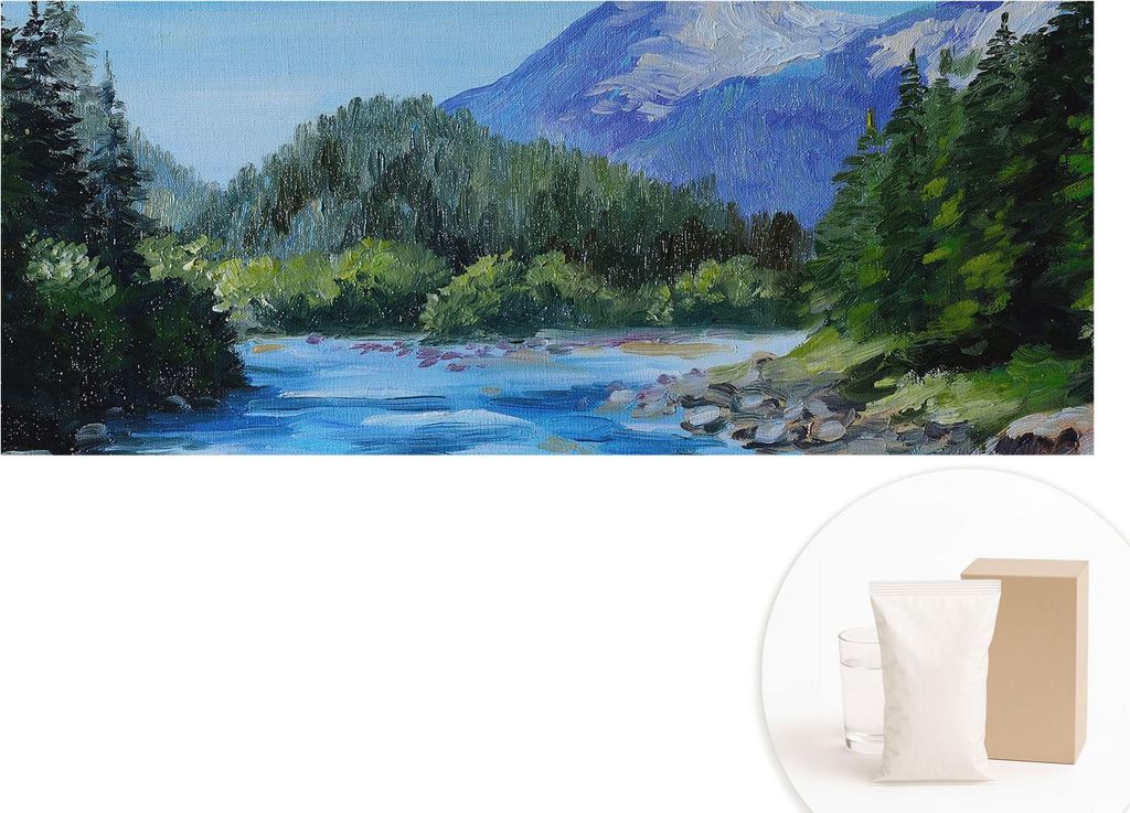 Fototapete - Wandbilder für Wohnzimmer - 208x146 cm - Dekorative Wandfolie - Modernes Design für Wanddekoration - Tapeten für Innenräume - Berg...