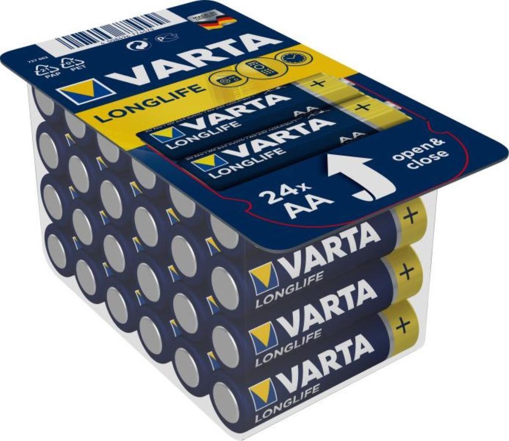 Varta Longlife - Baterie 24 x AA / LR6 - Alkalická Obrázek produktu 