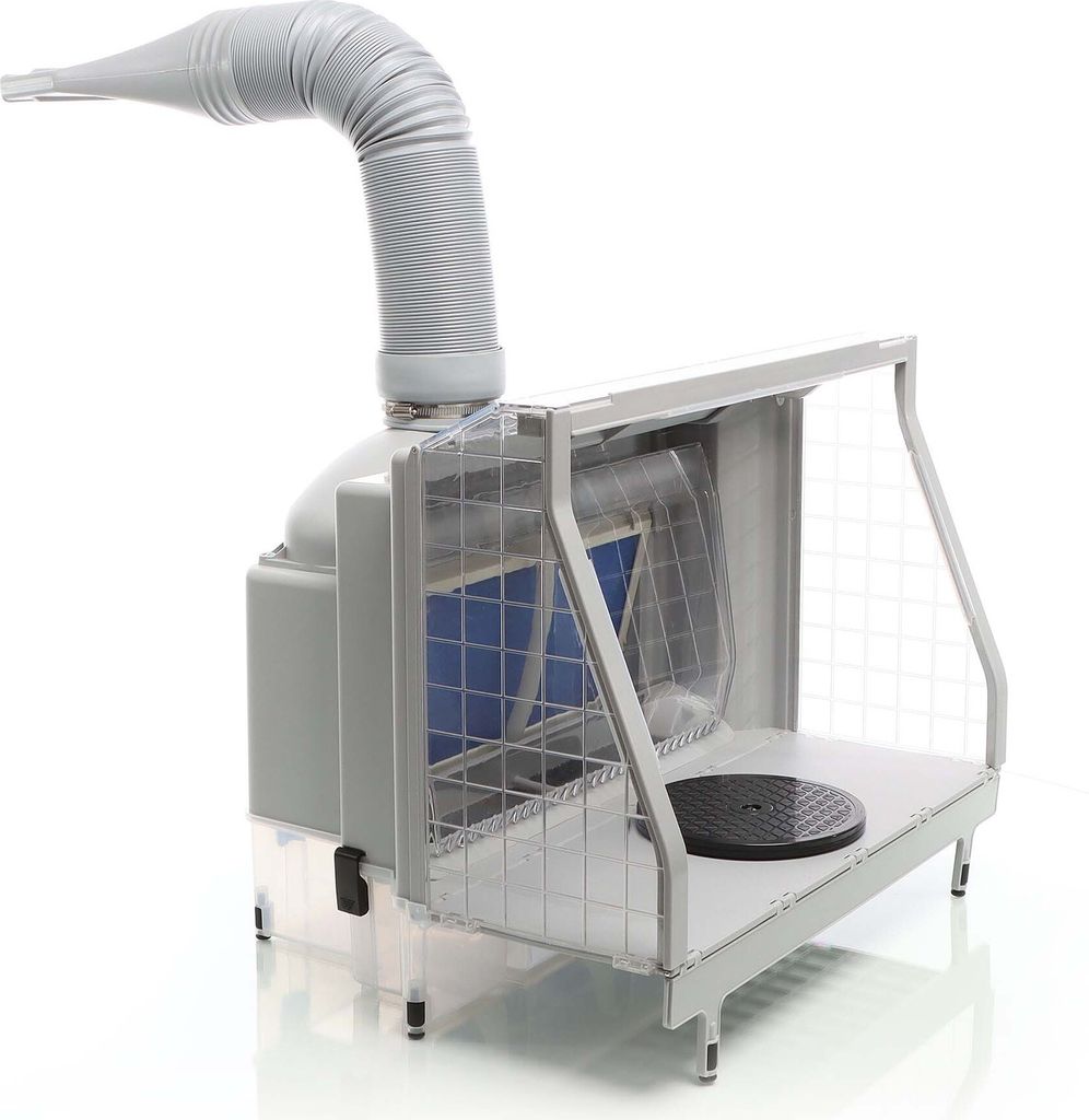 XPOtool Airbrush Absauganlage mit Wasserwand 11m³/min, Wasserfall Wasserschild mit LED und Lüfter zur Farbnebel Absaugung, hochwertige Lackierkab...