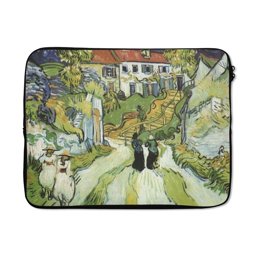 MuchoWow Laptop Hülle 17 Zoll Laptoptasche Der Tod von Vincent van Gogh - Vincent van Gogh - Zipper - Schutzabdeckung