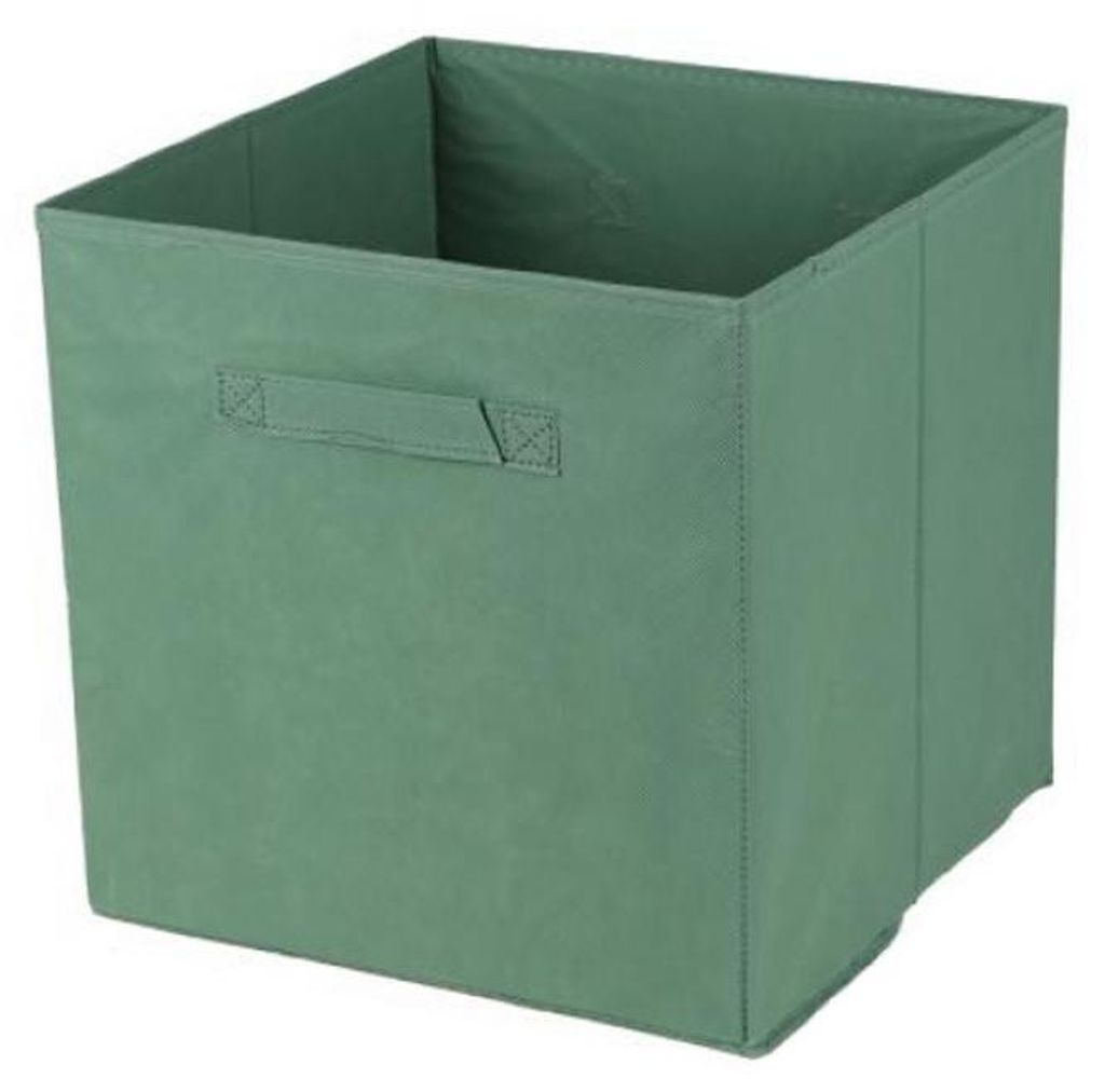 Aufbewahrungsbox Textil, grün 31x31x31cm Produktbild 
