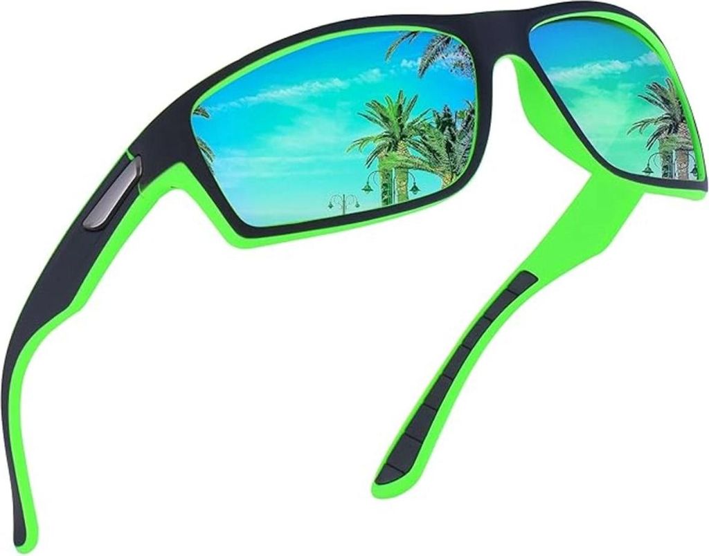 Camerazar Occhiali sportivi unisex universali, verde Immagine del prodotto 