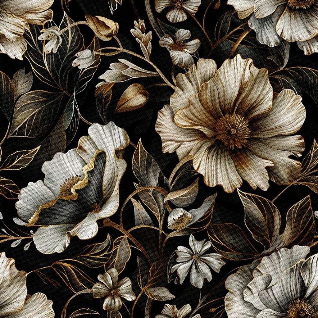 OUTDOOR DEKOSTOFFE OXFORD - Motiv Blumen I DX5218
