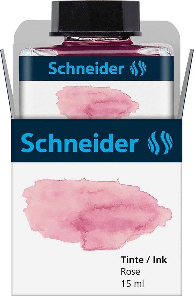 Füllhaltertinte pastell Glas 15ml rose Packung mit 12 Stück