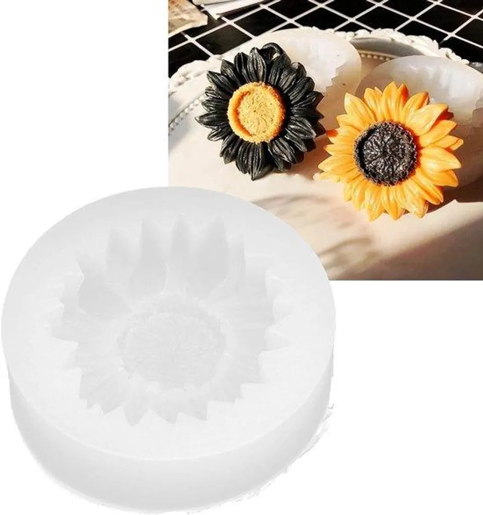 Moule 3D fleurs en silicone souple pour pâtisserie et résine époxy DIY