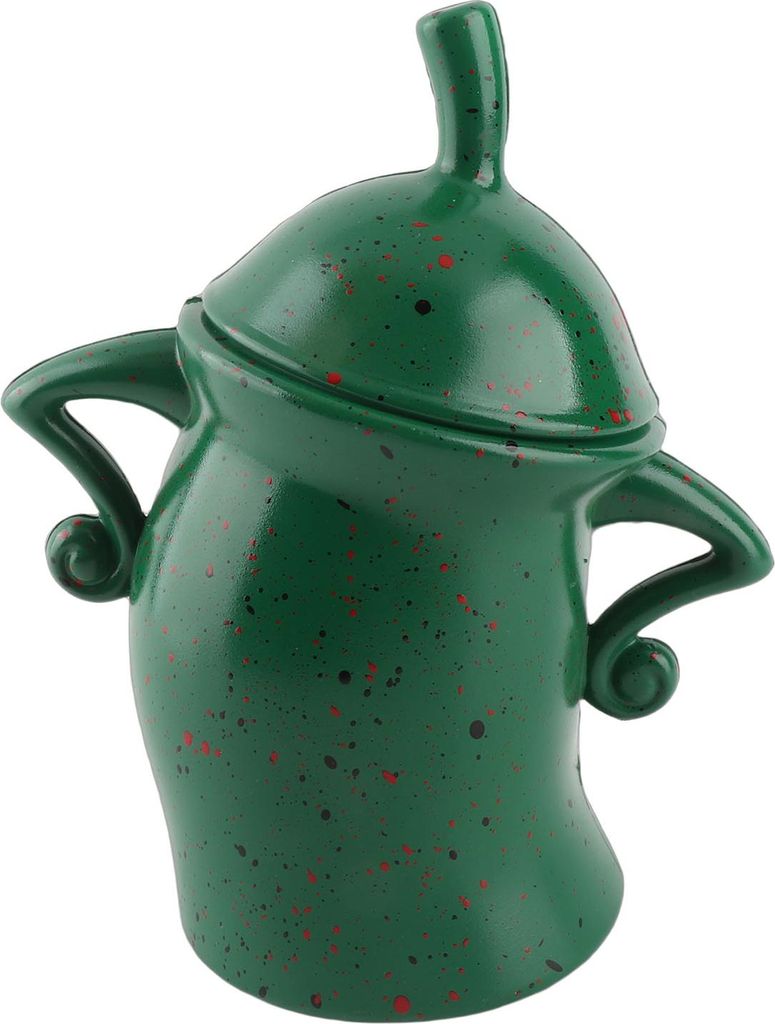 Kanister mit Attitude, vielseitig einsetzbar, einzigartig, interessant, PVC, süßer Café-Glasdeckel für die Küche zu Hause, Grün