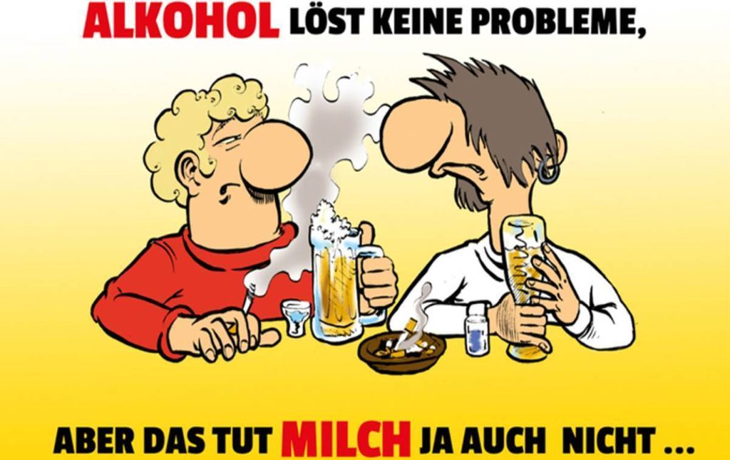 vianmo Holzschild 30x40 cm Alkohol löst keine Probleme Produktbild 