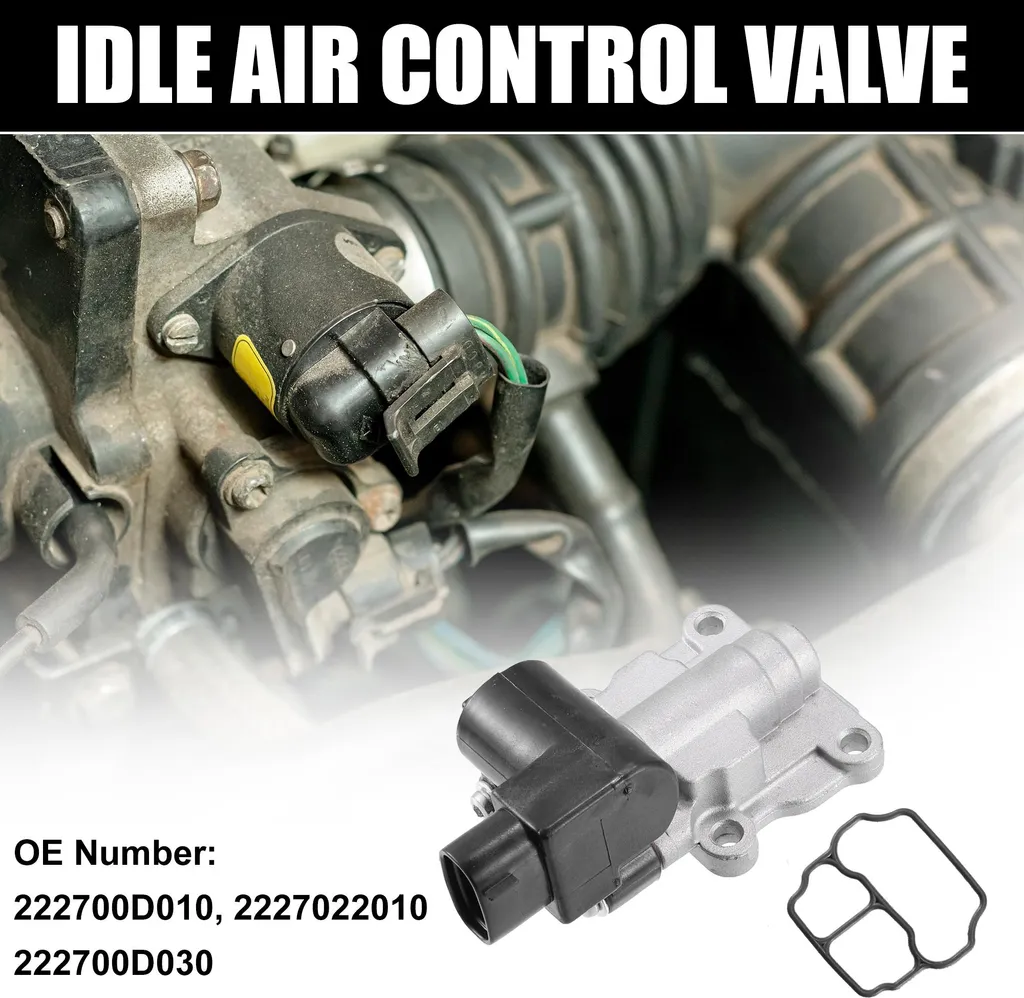 Vanne IAC 222700D010 pour Stabiliser le Ralenti et Régime Moteur Auto