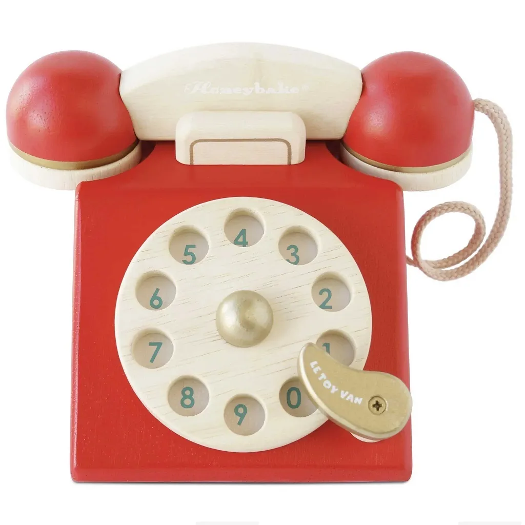 Téléphone Jouet en Bois Le Toy Van - Jeu d'Imitation pour Enfant 2 Ans