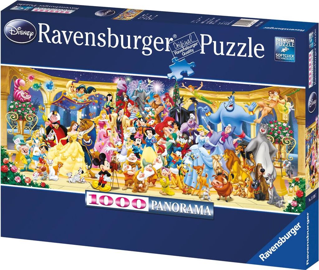1000 Teile Ravensburger Puzzle Panorama Disney Gruppenfoto Produktbild 8