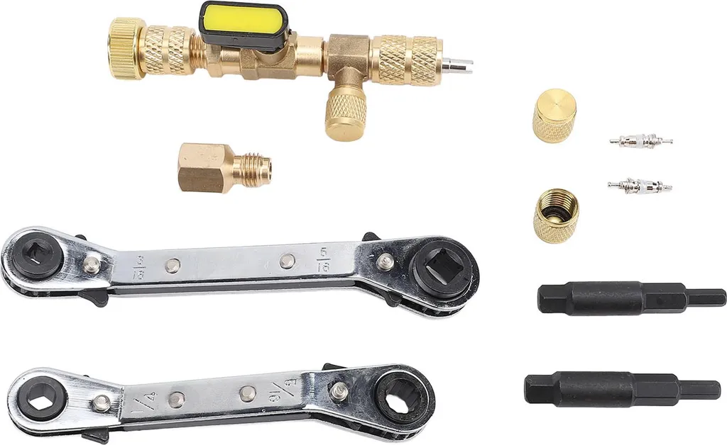 Extracteur de valve SAE 1/4 et 5/16 pour R410 R32 avec 36 accessoires AC