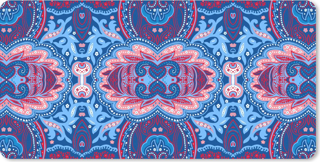 MuchoWow Schreibtischunterlage Muster - Blume - Natur 80x40 cm - XXL Mauspad - Gaming Mauspad