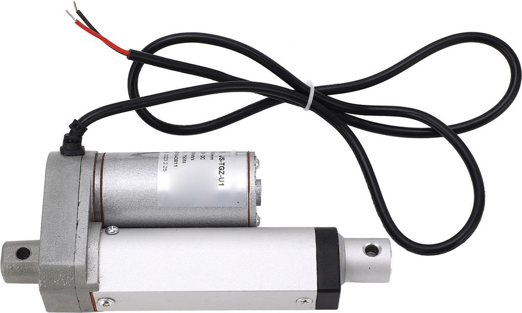 Elektrischer Linearantrieb Aluminiumlegierung 50mm Hub Linearer Bewegungsantrieb für Bett Sofa 750N Weiß 12VDC Linearantrieb Nur