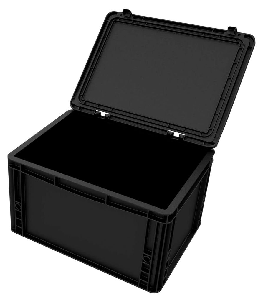 Eurobehälter/Euro Box mit Scharnierdeckel ESD ED 43/22 HG
