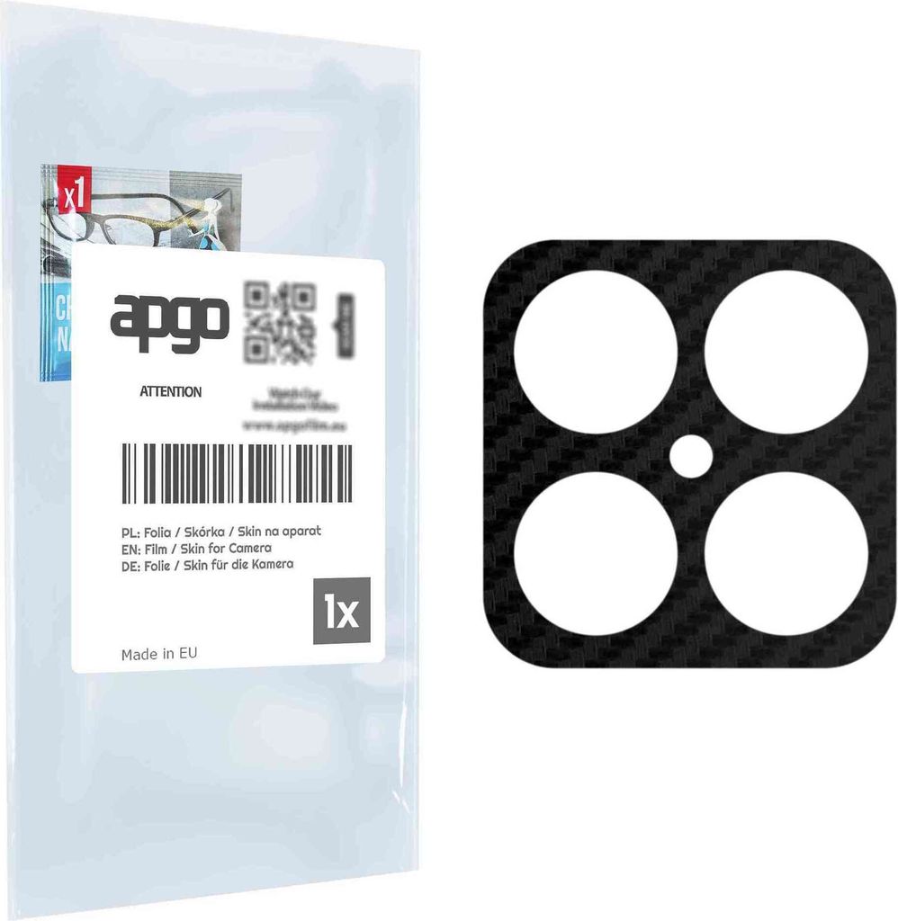 apgo Objektivschutz-Folie, Kameraschutz kompatibel mit Honor X8, Carbon-Imitation, Rückseite Schutzfolie für Kamera-Insel, Hinten Folie, kratzfes...