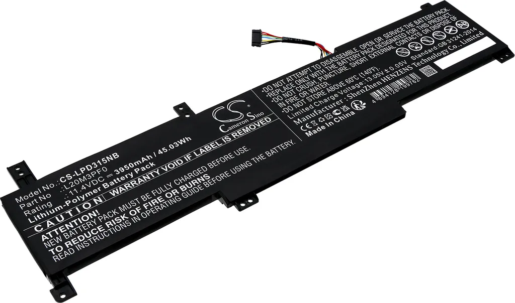 Batteria TECHTEK per Lenovo IdeaPad 3 14ITL6 82H700MYID 45Wh