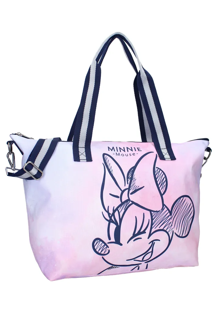 Grand cabas de courses Minnie Mouse pliable et écologique pour femme