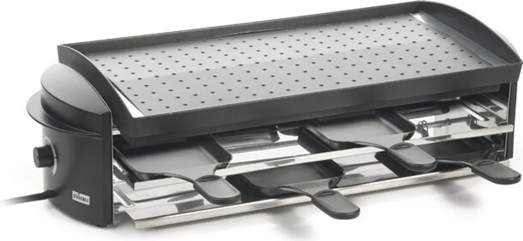 Raclette Grill Stöckli V8 Appareil de Table 8 Poêlons Multi-Fonctions