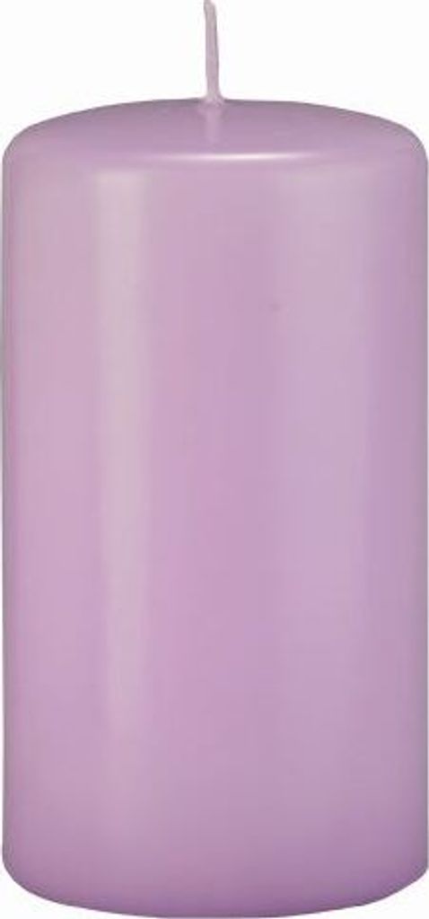 Stumpenkerzen Mittelflieder 80 x 40 mm, 12 Stück