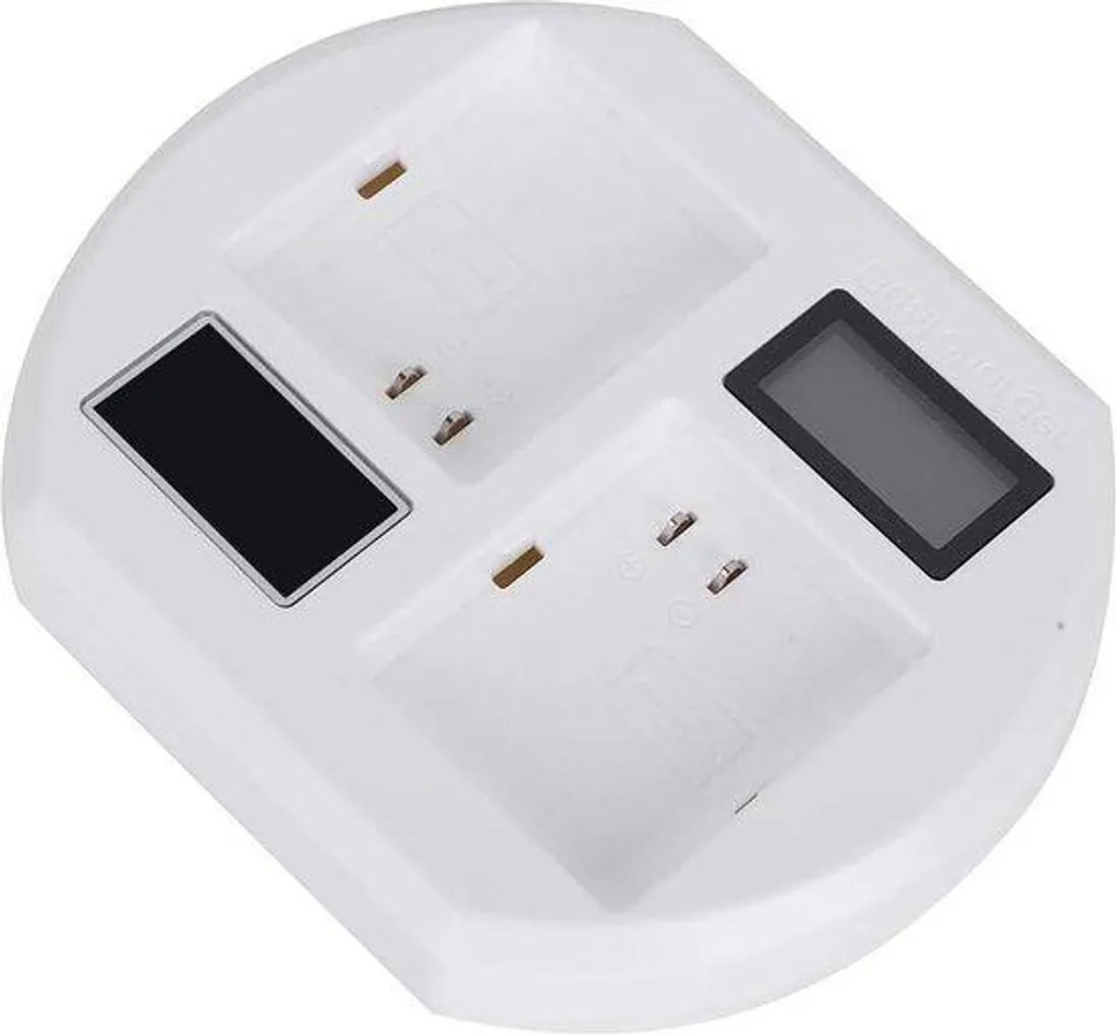 Chargeur double pour caméras domotiques en métal noir spécial maison