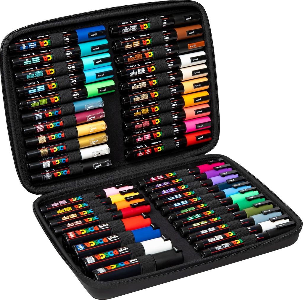 Dekoračný popisovač, sada, v kufri, UNI "Posca", 40 kusov Obrázok produktu 