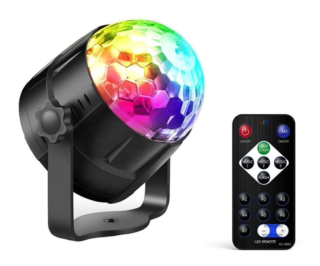 APT® Disco Projektor Diskokugel mit Geräuschsensor, 7 Produktbild 