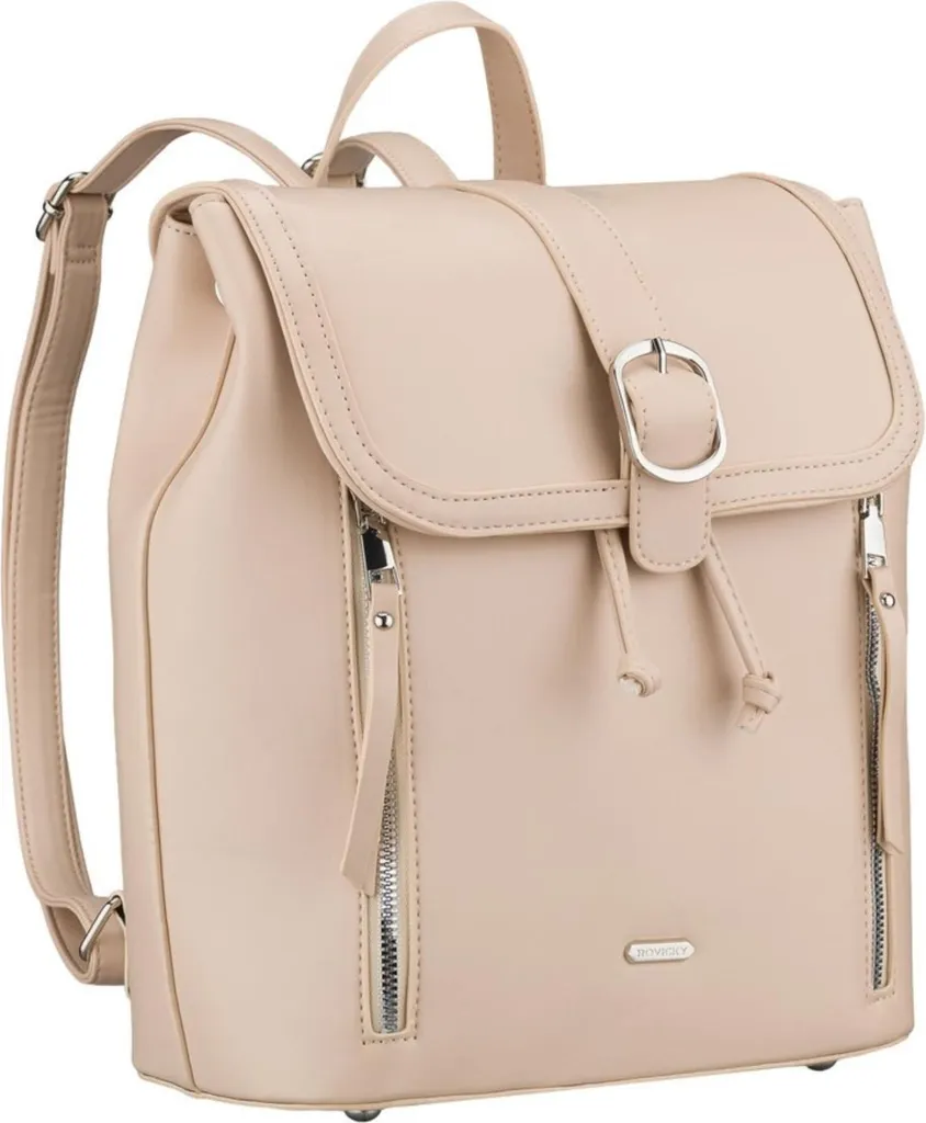 Sac à dos Rovicky310570 en cuir noir - Finition premium et multipoches