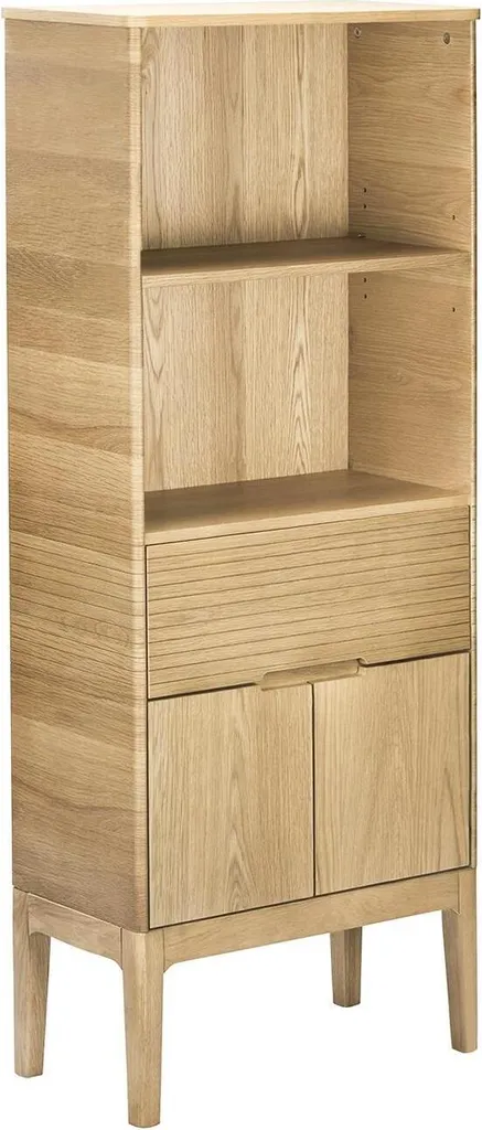 Colonne en chêne naturel 145 cm ALASKA - Meuble de rangement scandinave