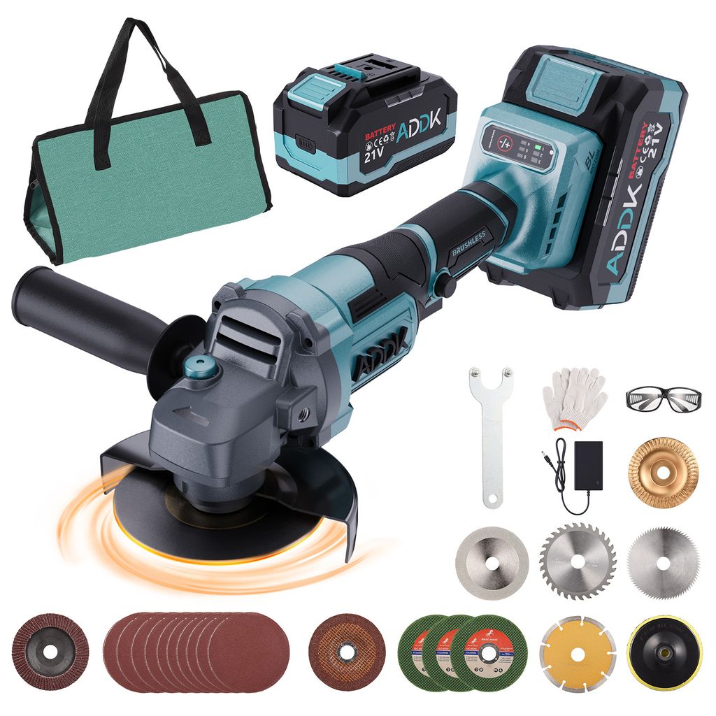 125mm akumulátorová úhlová bruska, bezkartáčový motor, Obrázek produktu