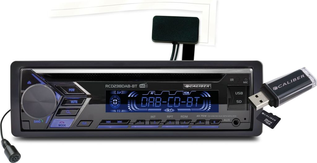 Autorádio Caliber s technológiou Bluetooth® a DAB+ - Obrázok produktu 