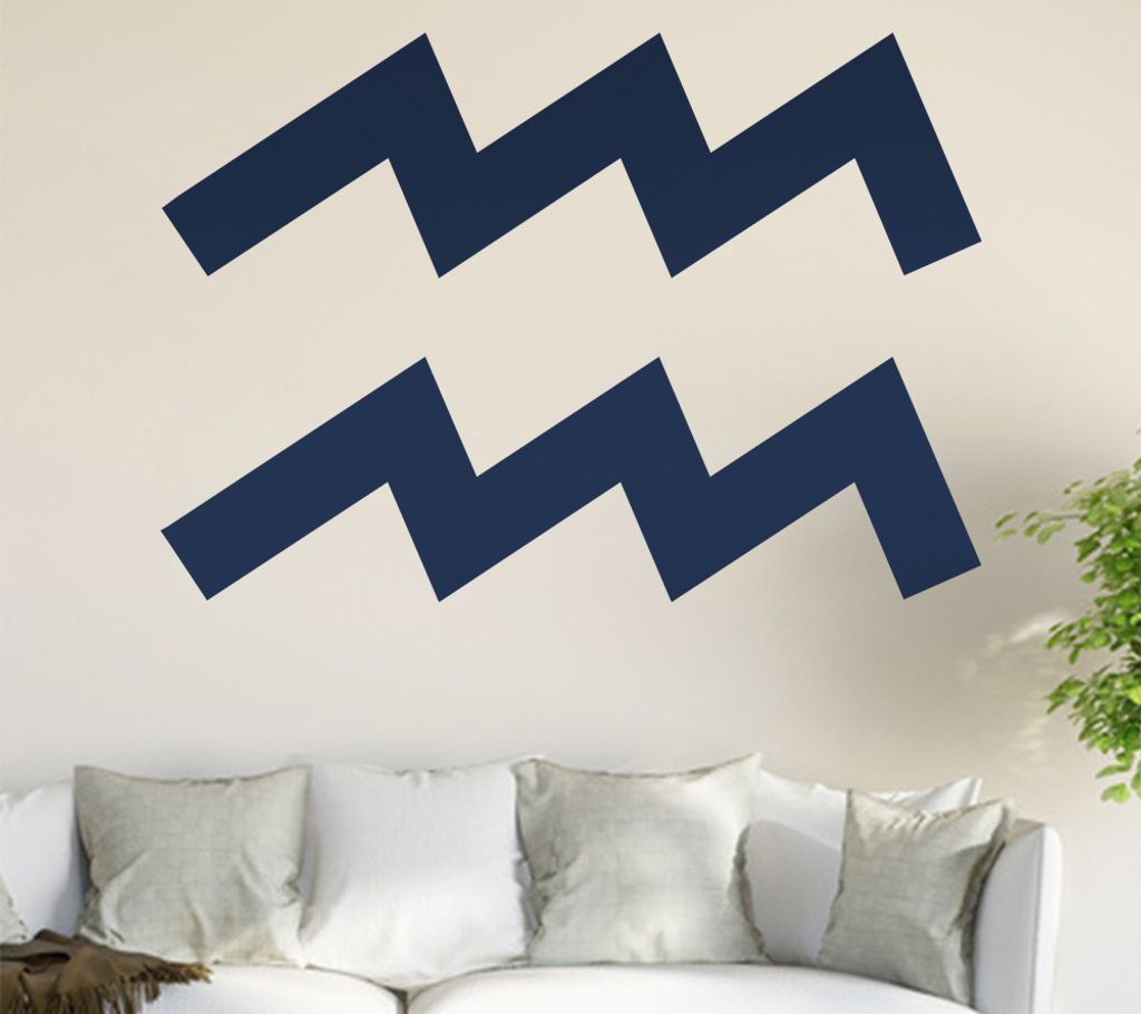 Sternzeichen: Wassermann Wandtattoo in 6 Größen - Wandaufkleber Wall Sticker - Dekoration, Küche, Wohnzimmer, Schlafzimmer, Badezimmer