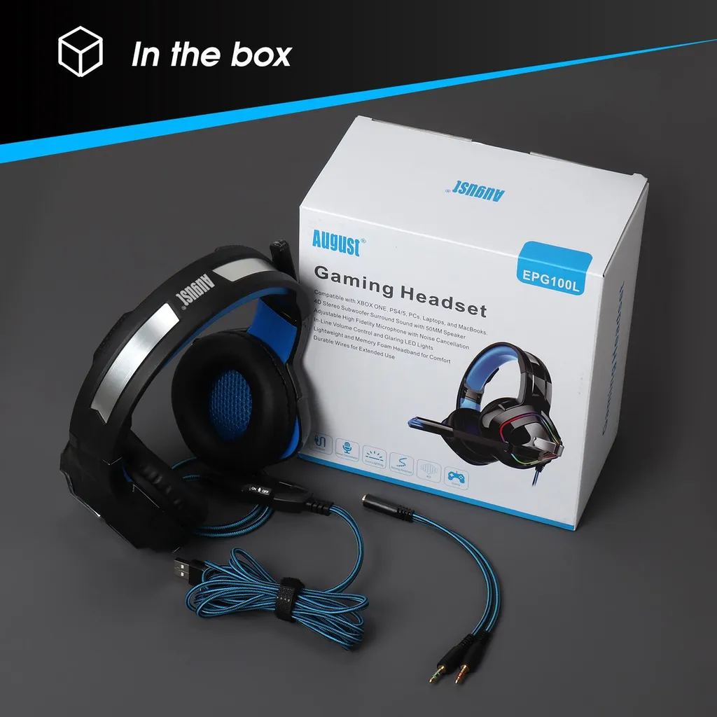 Casque de Jeu USB pour PS5 et PC idéal pour le Streaming et Multijoueur