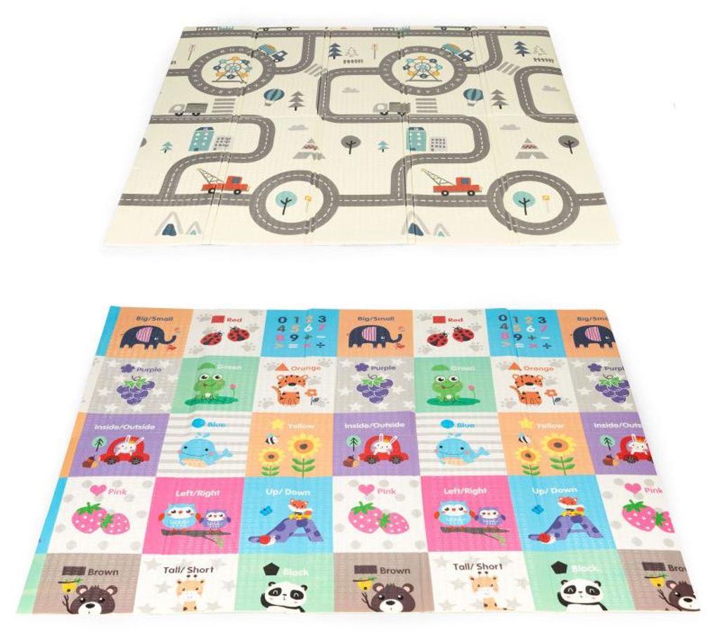 ECOTOYS ECOEVA016: Educatieve, dubbelzijdige, opvouwbare Productafbeelding 
