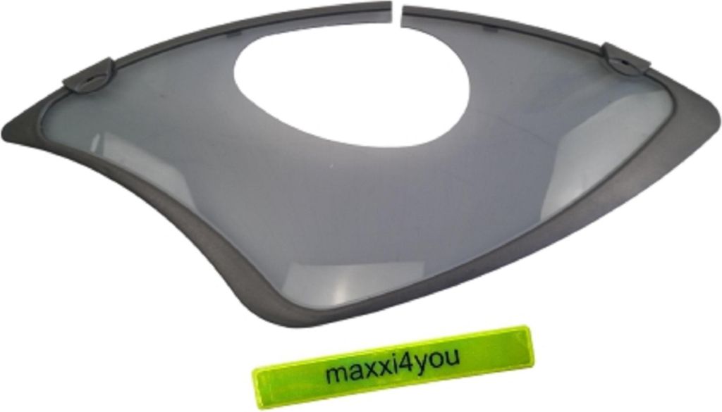 Hesling MS ELEGANCE 28/6 Combiclip Plastic Fahrrad Mantelschoner - Grau Oval inkl. maxxi4you Reflexband