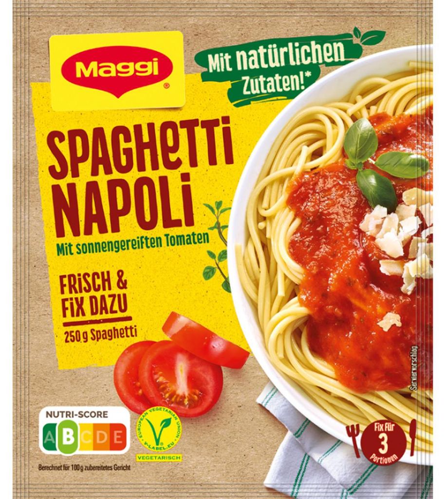 Maggi Fix do Spaghetti Napoli z dojrzałymi pomidorami 42g Zdjęcie produktu 