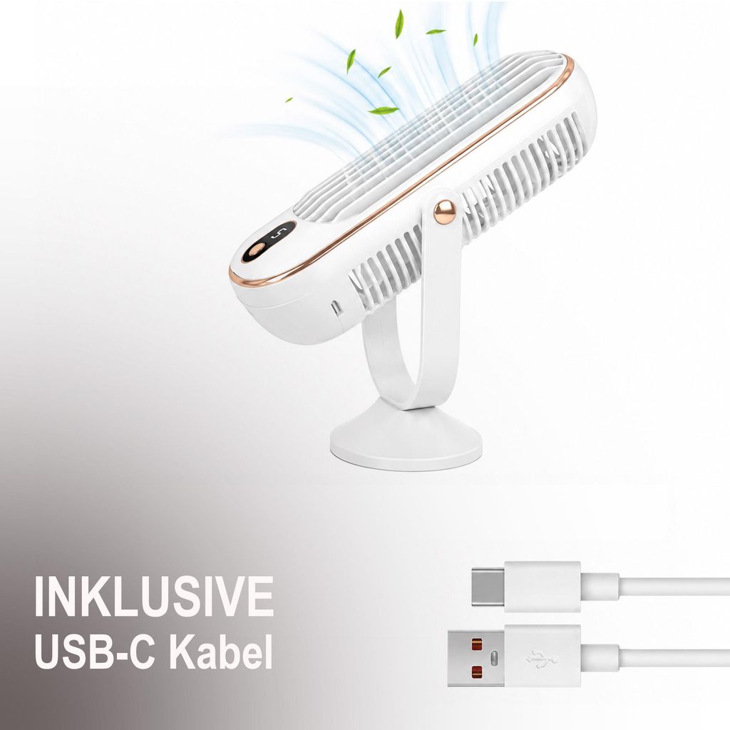 Ventilateur de table "AKKU", couleur blanche Image du produit 