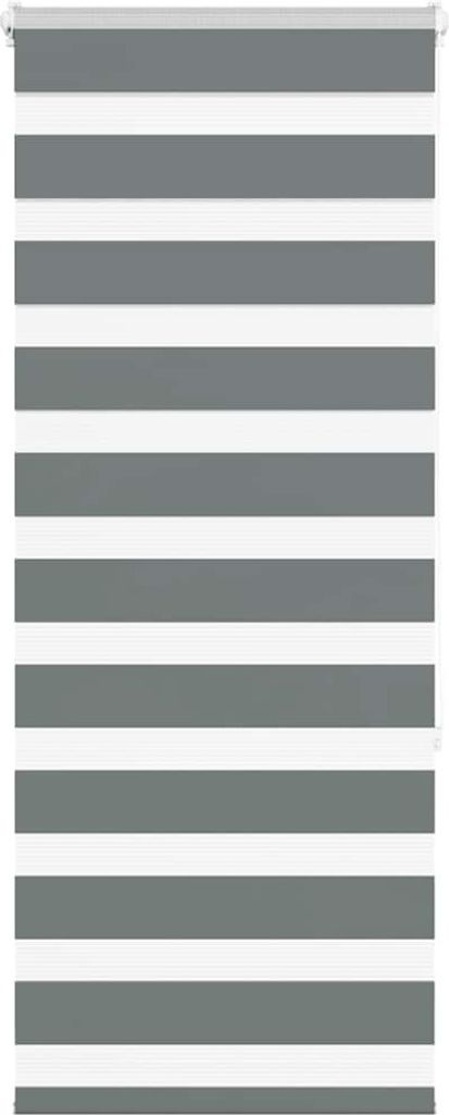 Doppelrollo Dunkelgrau 65x150 cm Stoffbreite 60,9 cm Polyester