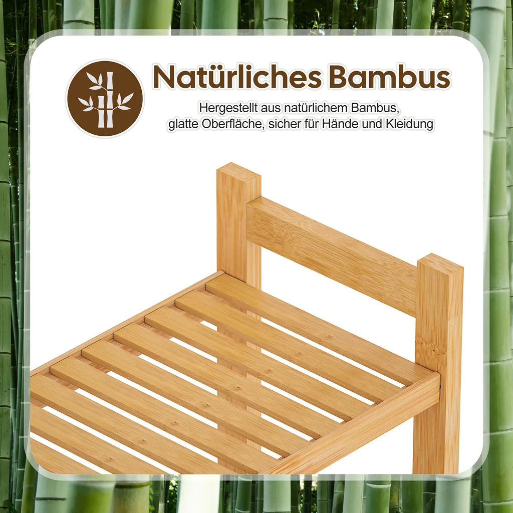 Optimisation Espace WC avec cette Étagère en Bambou Multifonctionnelle - 6