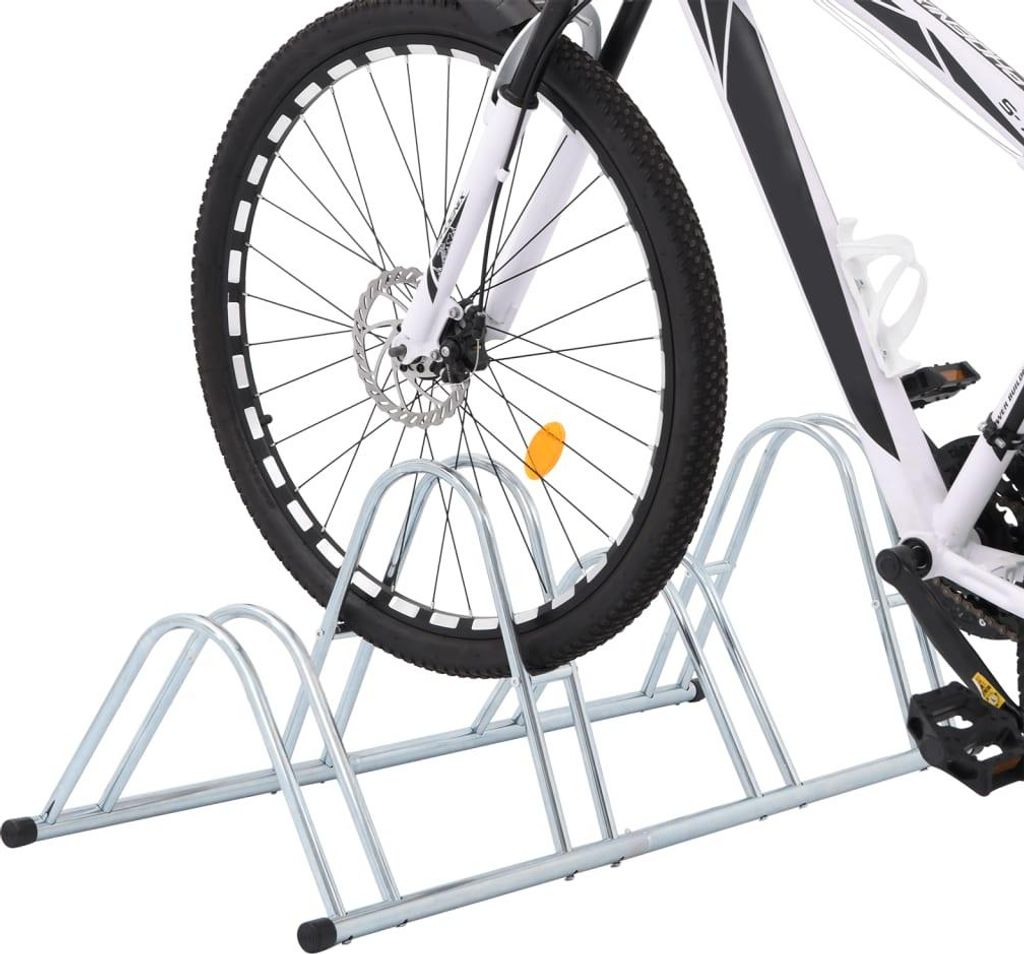vidaXL Stojan na bicykle pre 4 bicykle Voľne stojaci Obrázok produktu 