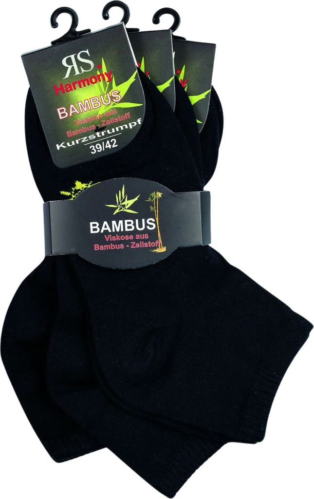 6 Paar Bambus Viskose Kurzschaftsocken Kurzstrumpf Produktbild 