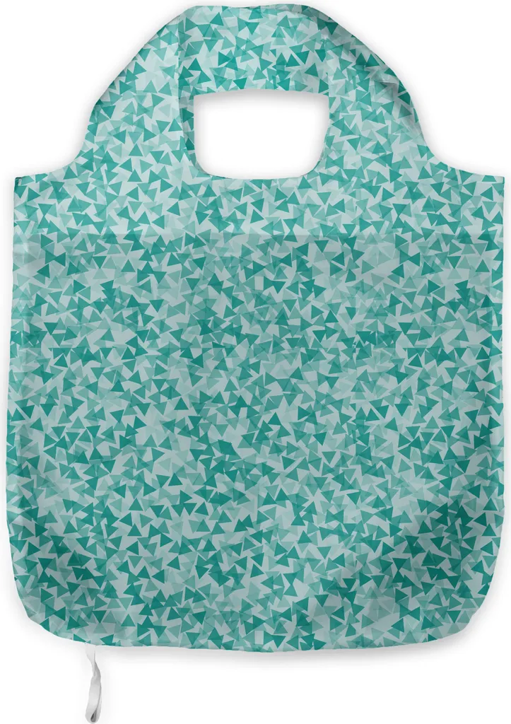 Shopping Bag Turchese ABAKUHAUS - Borsa Tracolla Moderna Triangoli