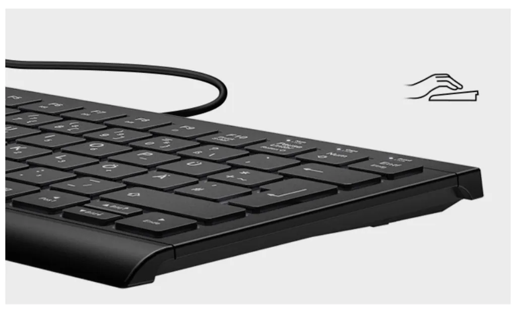 Clavier d'ordinateur compact KeySonic KSK-5010ELC avec pavé numérique - 8